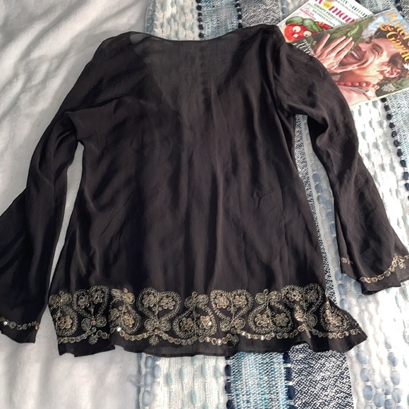 Victoria Secret Beaded Embroidered Crepe de Chine Tunic - XS/S - Picture 8 of 8